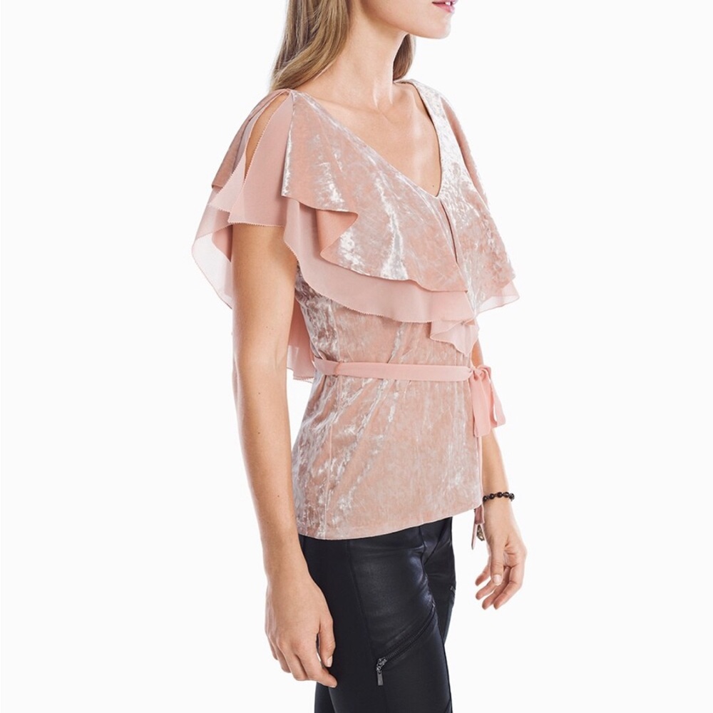 WHBM velvet top.